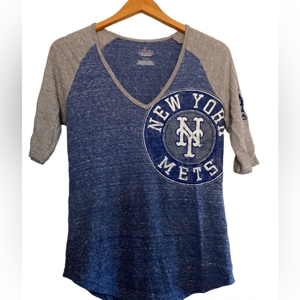 MAJESTIC MLB NEW YORK METS T-SHIRT - Picture 1 of 9